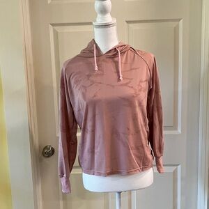 Cotton Emporium Pink Tie Dye Hoodie Sweatshirt Small NWOT 85% Cotton 15% Poly